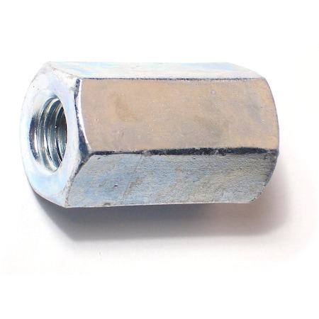 Midwest Fastener Coupling Nut, M10-1.50, Steel, Zinc Plated, 30 mm Lg, 10 PK 78525